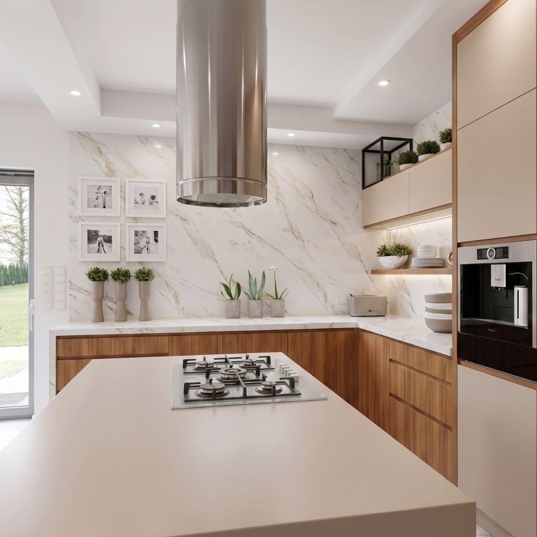 High-Gloss Finish Cabinets