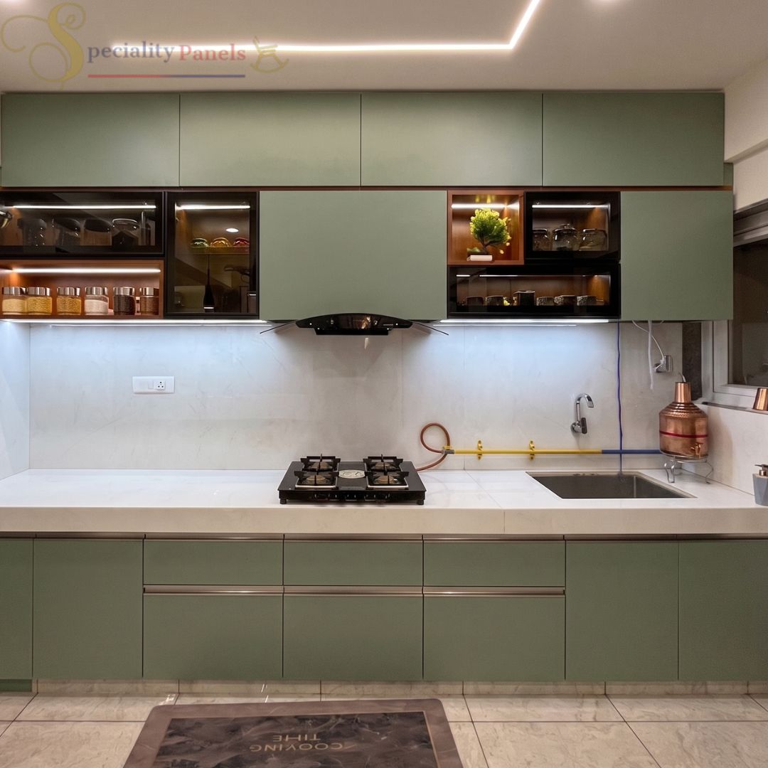 straight kitchen for minimalist homes