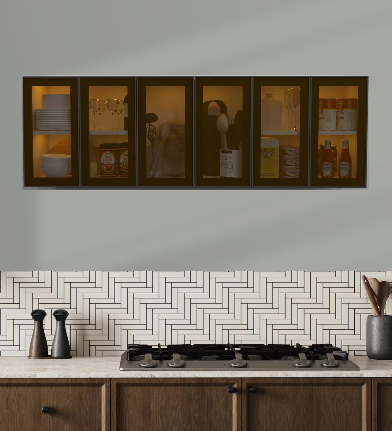 SP-6DW-KS-BPBROWNTG-FULL14-1 glass modular wall cabinet