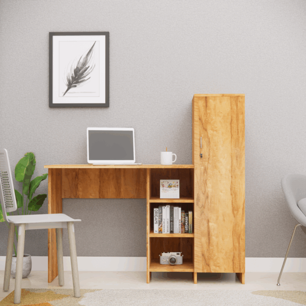 Multipurpose Hutch Desk with storage  in Plateau Apple (DIY)
