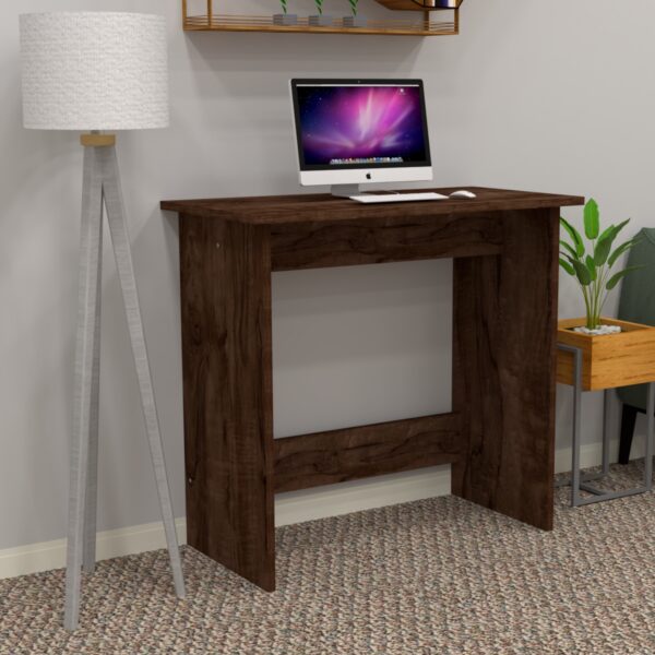 Corner-Rounded Multipurpose Writing & Computer Desk in Cochwood Dark (DIY)