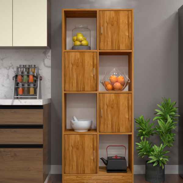 Multipurpose Matrix Utility Cabinet 8-Shelf Semi-Open in Plateau Apple