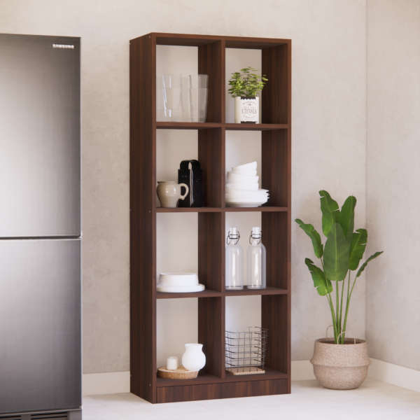 Cinderella Book 8 Shelves In Asian Walnut Finish