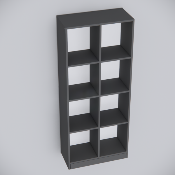 Cinderella Book 8 Shelves In Slate Grey Finish