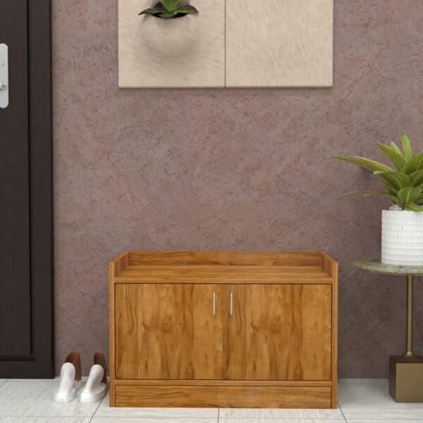 Ella 2-Door Shoe Cabinet in Plateau Apple Finish (DIY)