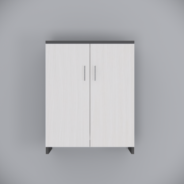 Multipurpose 2-Door Shoe Cabinet with 4 Shelves – Highland Pine & Slated Grey (DIY)